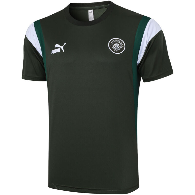 Mens Manchester City Short Training Jersey Dark Green 2023/24