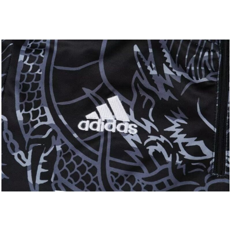 Mens Real Madrid Training Suit Black Dragon 2023/24