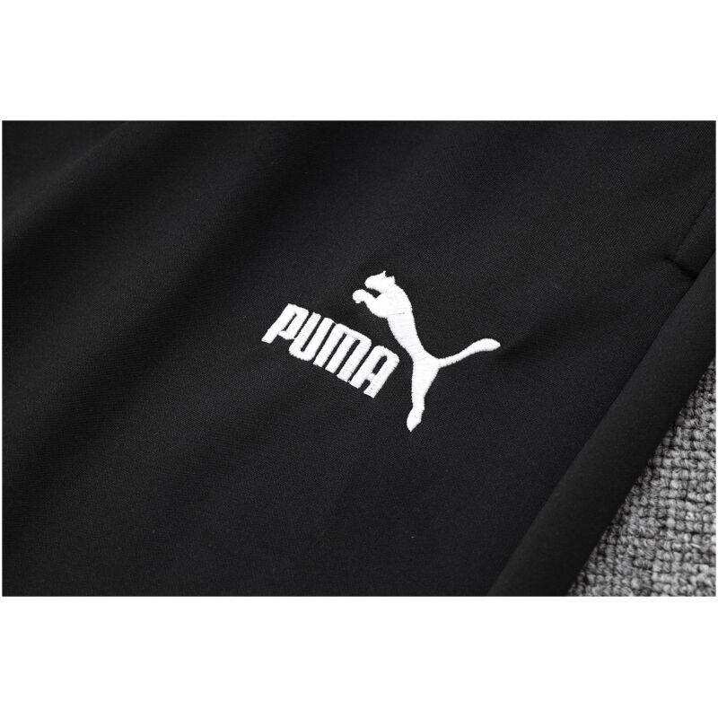 Mens Olympique Marseille Jacket + Pants Training Suit Black 2023/24