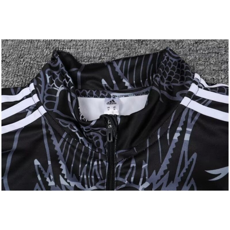 Mens Real Madrid Training Suit Black Dragon 2023/24