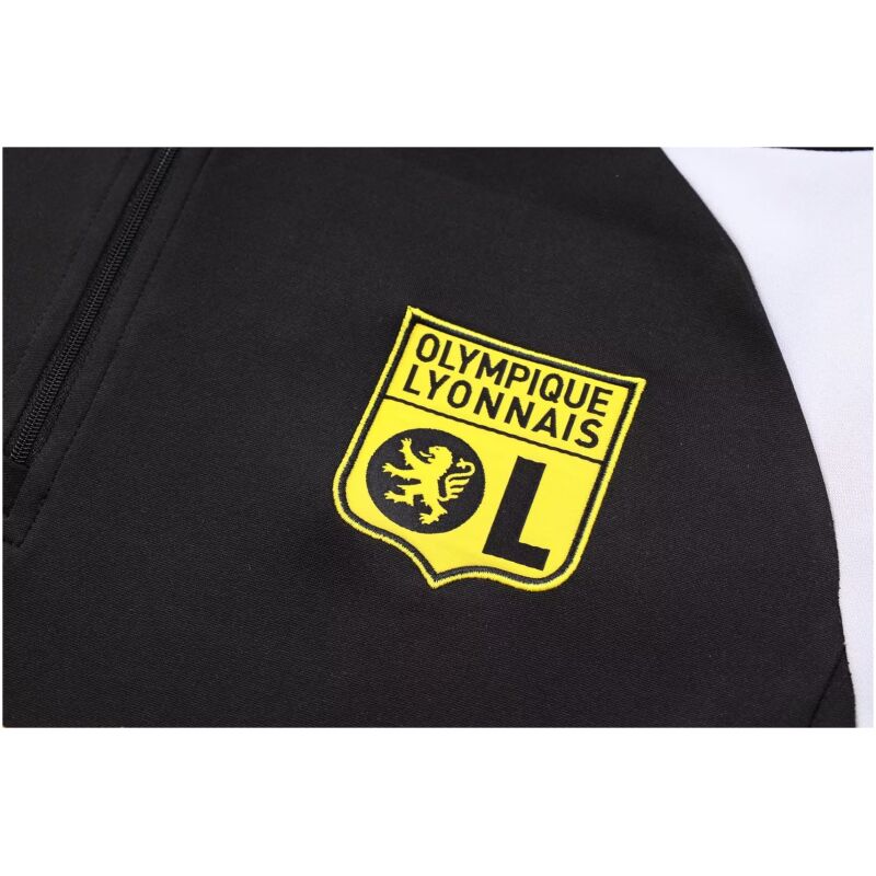 Mens Olympique Lyonnais Training Suit Black 2023/24