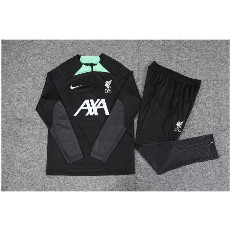 Mens Liverpool Training Suit Black 2023/24