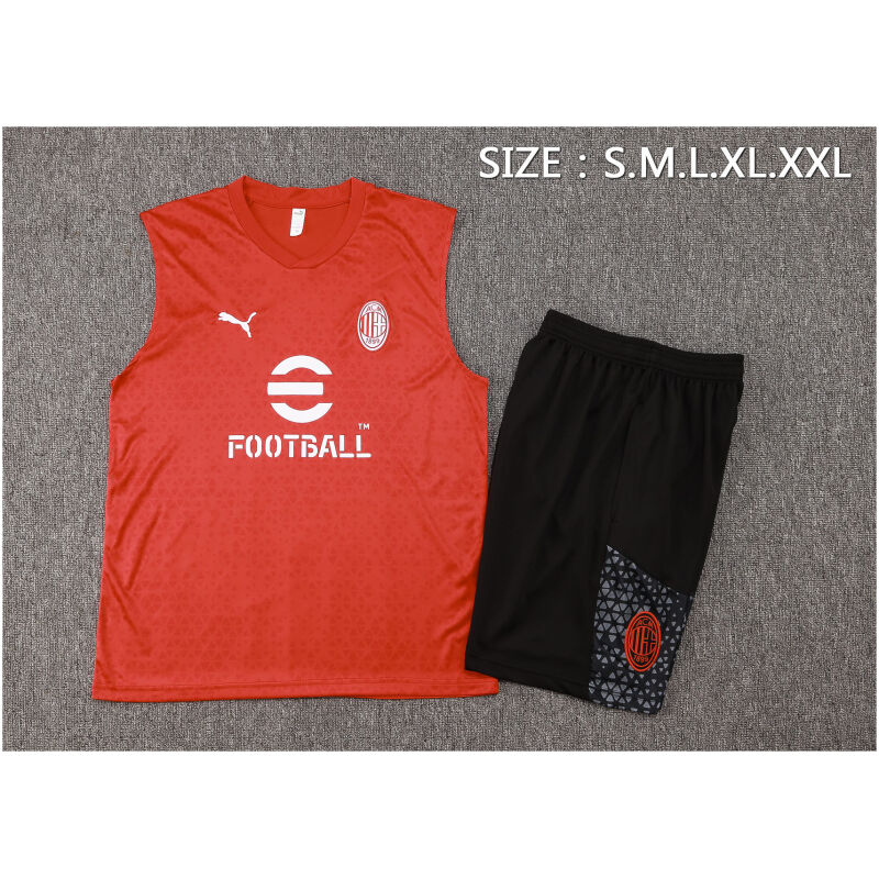 Mens AC Milan Singlet Suit Red 2023/24