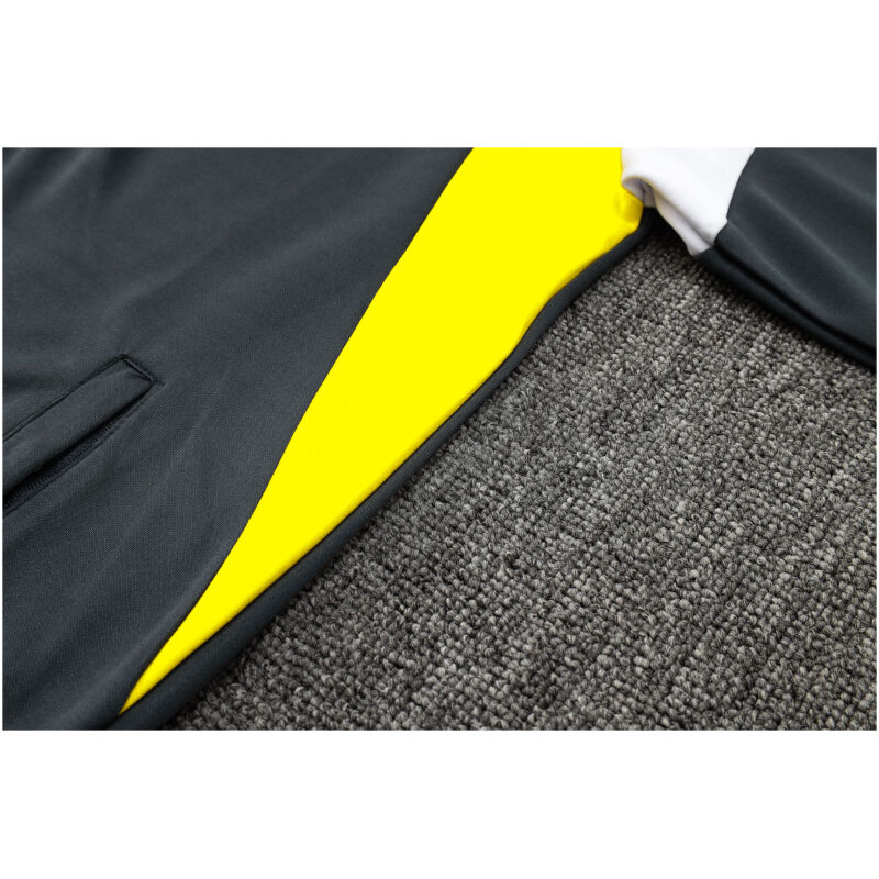 Mens Borussia Dortmund Jacket + Pants Training Suit Grey 2023/24