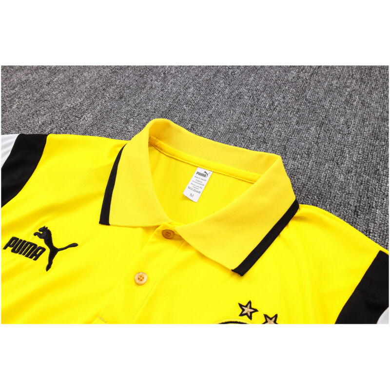 Mens Borussia Dortmund Polo Shirt Yellow II 2023/24