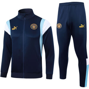 Mens Manchester City Jacket + Pants Training Suit Royal 2023/24