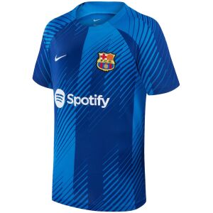 Mens Barcelona Academy Pro Performance Pre-Match Top Blue Jersey 2023/24