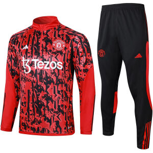 Mens Manchester United Training Suit Red 2023/24
