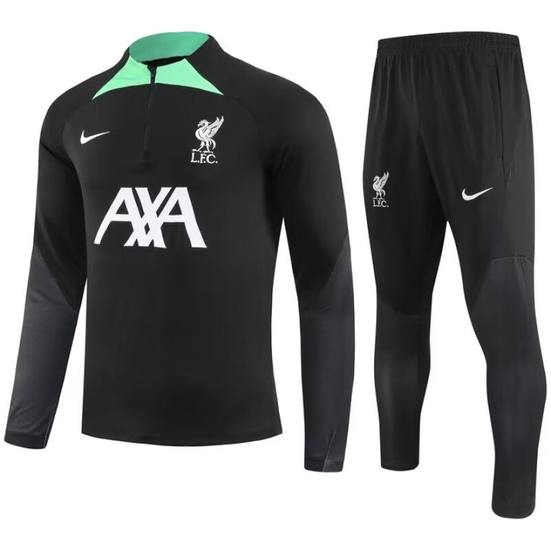 Mens Liverpool Training Suit Black 2023/24