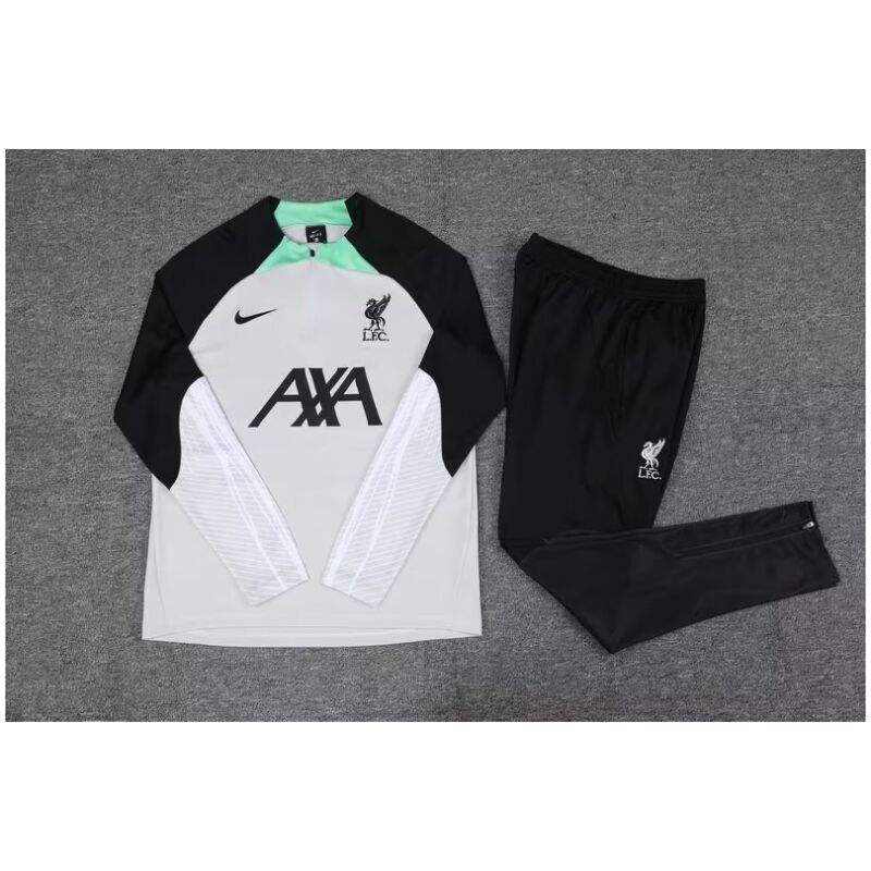 Mens Liverpool Training Suit Light Grey 2023/24