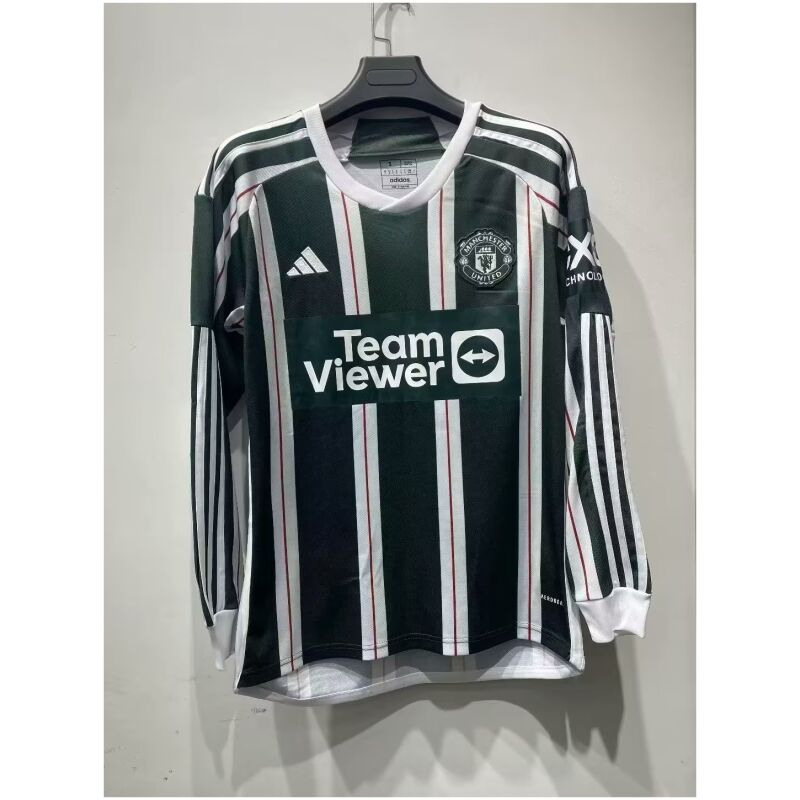 Mens Manchester United Away Jersey Long Sleeve 2023/24