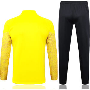 Mens Borussia Dortmund Jacket + Pants Training Suit Yellow Print 2023/24