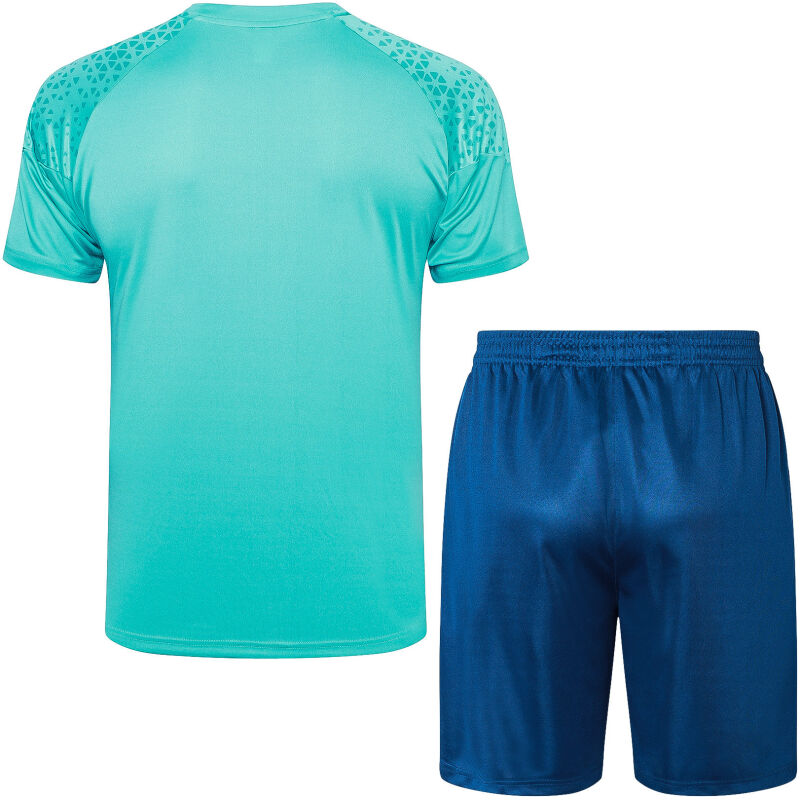 Mens Olympique Marceille Short Training Suit Green 2023/24