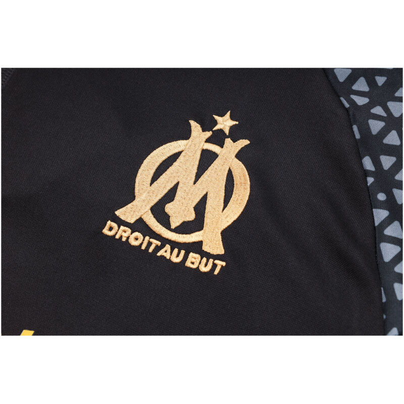 Mens Olympique Marseille Training Suit Black – Grey 2023/24