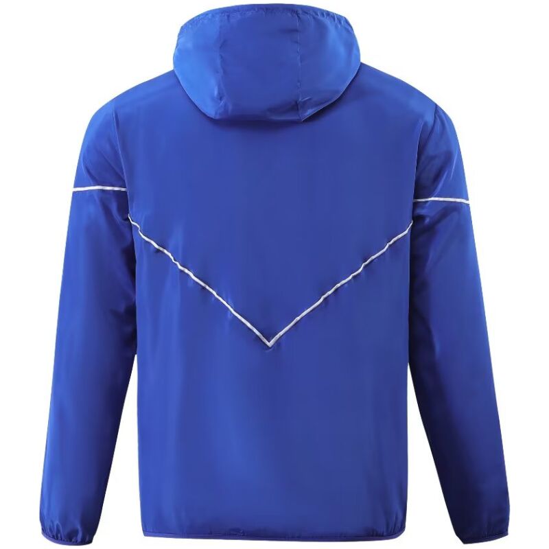 Mens Olympique Lyonnais All Weather Windrunner Jacket Blue 2023/24