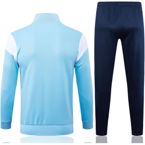 Mens Manchester City Jacket + Pants Training Suit Blue 2023/24