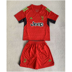Kids Juventus Goalkeeper Red Jersey 2023/24