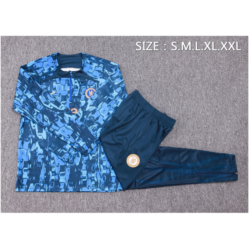 Mens Chelsea Training Suit Blue 2023/24