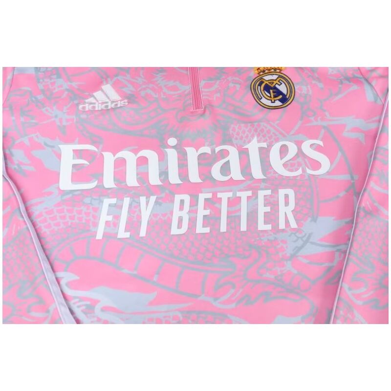 Mens Real Madrid Training Suit Pink Dragon 2023/24