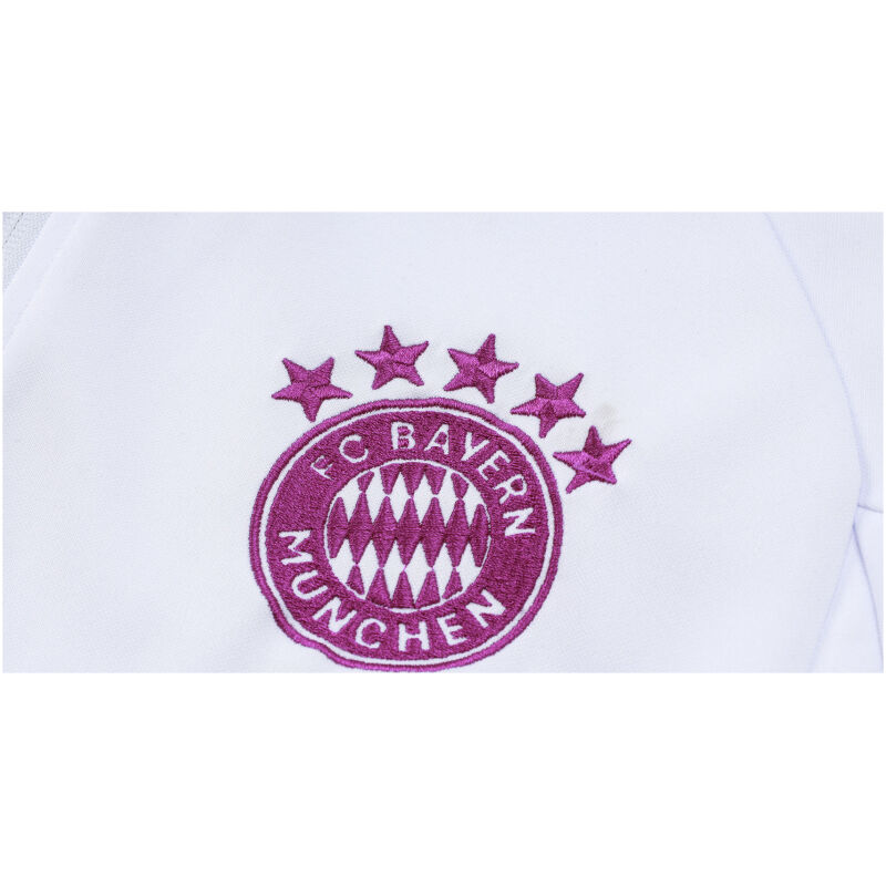 Mens Bayern Munich Jacket + Pants Training Suit White 2023/24