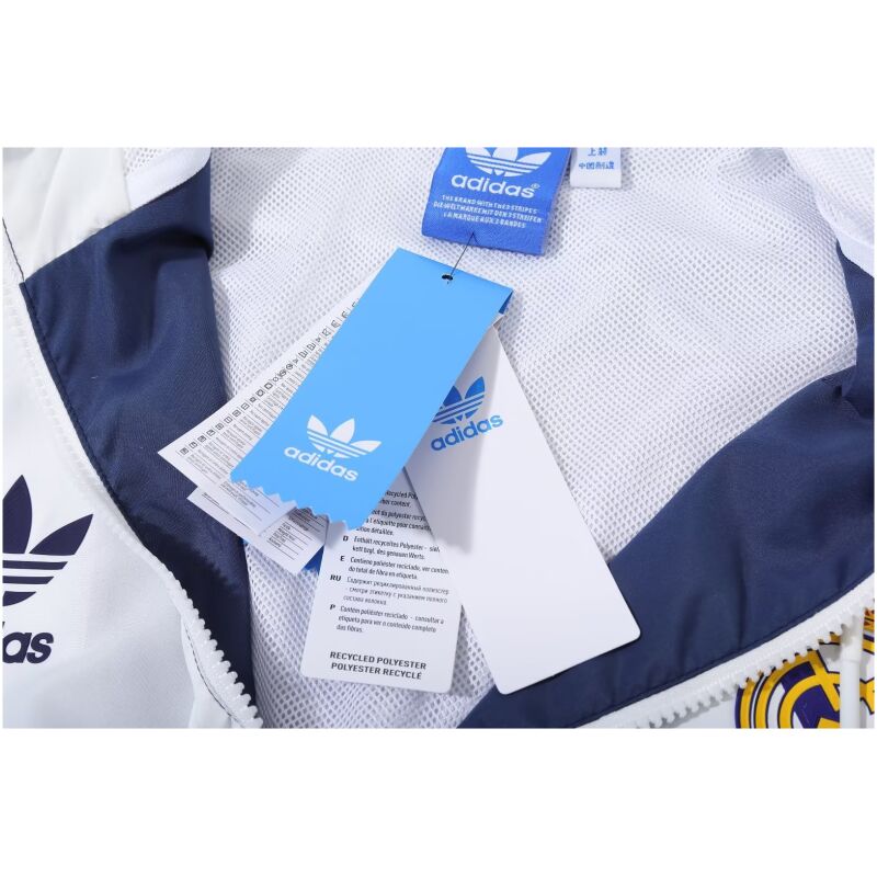 Mens Real Madrid All Weather Windrunner Jacket White 2023/24