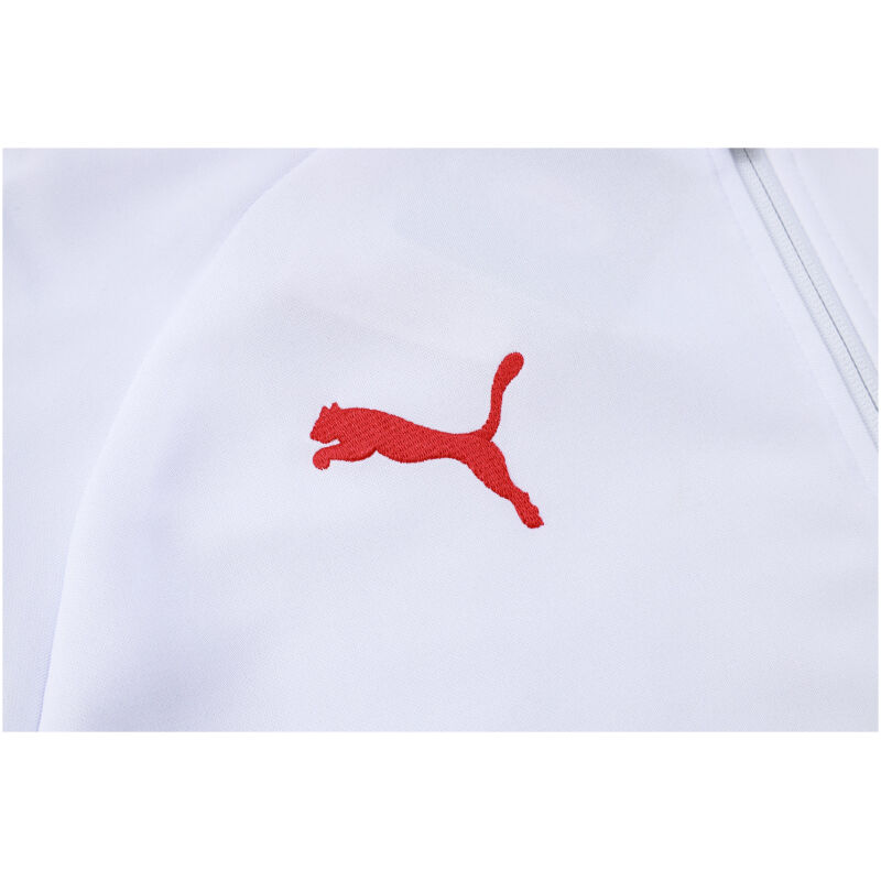 Mens AC Milan Jacket + Pants Training Suit White 2023/24