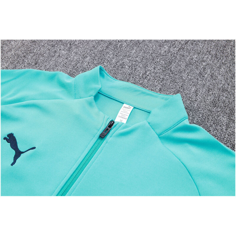 Mens Olympique Marseille Jacket + Pants Training Suit Green 2023/24