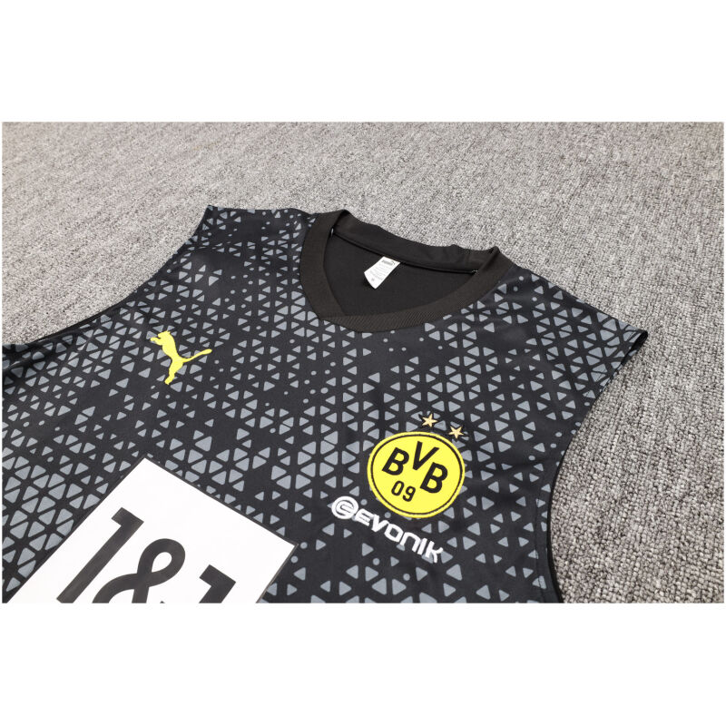 Mens Borussia Dortmund Singlet Suit Black 2023/24