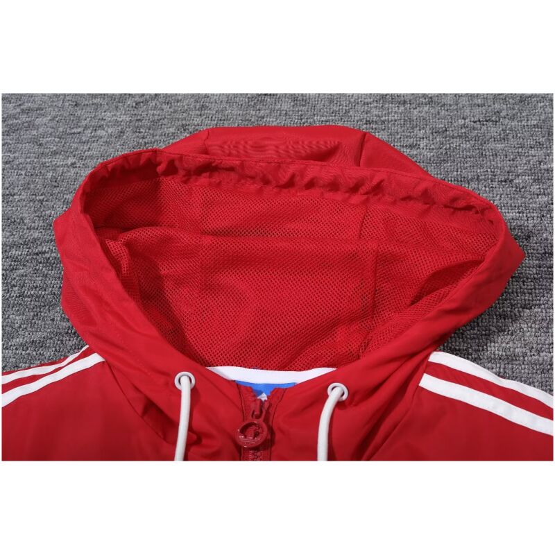 Mens Manchester United All Weather Windrunner Jacket Red – Black 2023/24