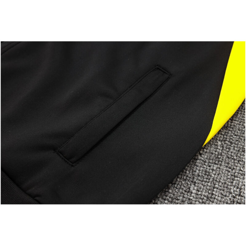 Mens Borussia Dortmund Jacket + Pants Training Suit Black 2023/24