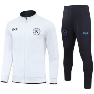 Mens Napoli Jacket + Pants Training Suit White 2023/24