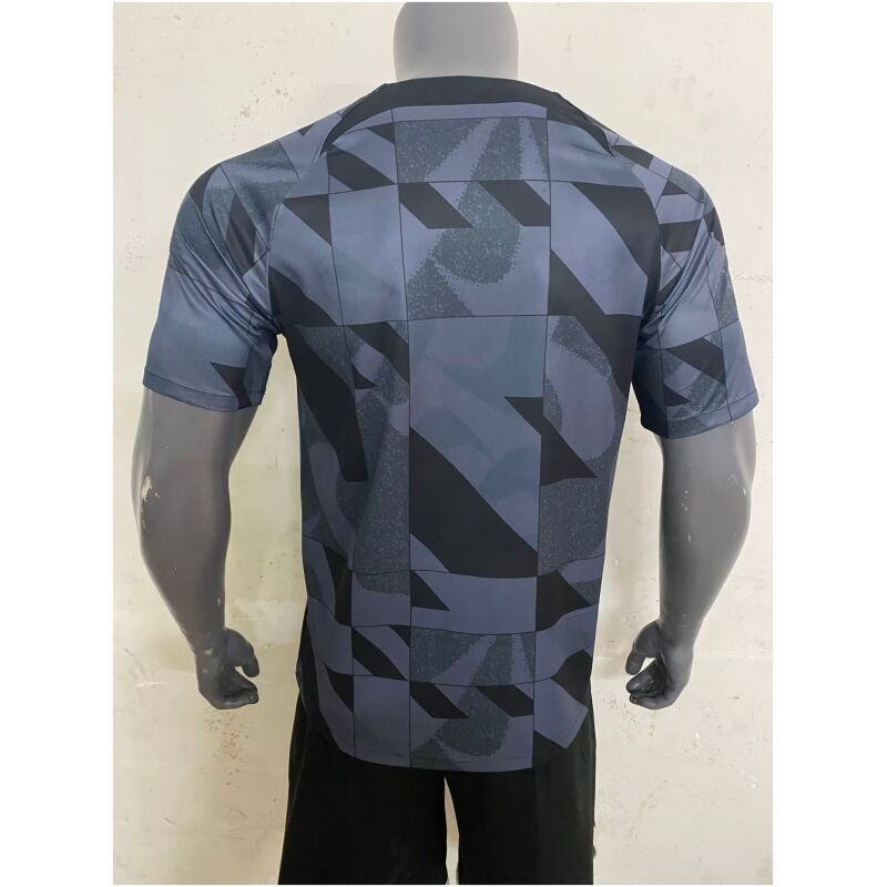 Mens Barcelona Academy Pro Performance Pre-Match Top Navy Jersey 2023/24