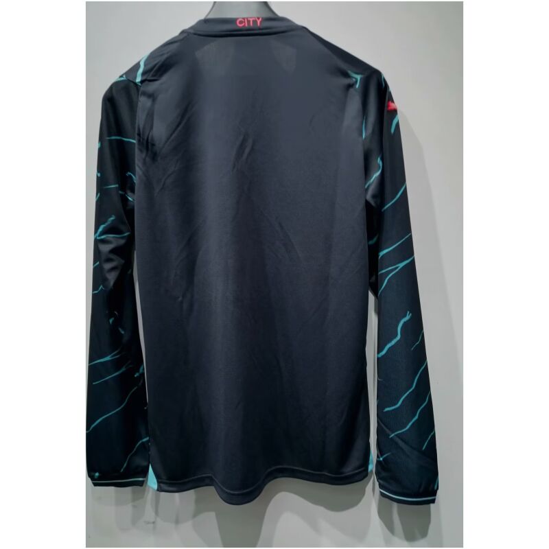 Mens Manchester City Third Jersey Long Sleeve 2023/24