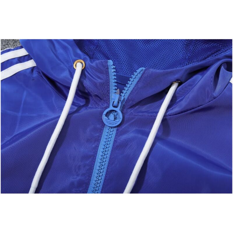 Mens Olympique Lyonnais All Weather Windrunner Jacket Blue 2023/24