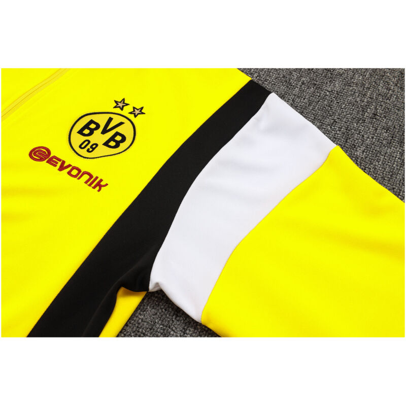 Mens Borussia Dortmund Jacket + Pants Training Suit Yellow 2023/24