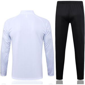 Mens AC Milan Jacket + Pants Training Suit White 2023/24