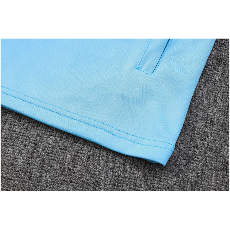 Mens Manchester City Jacket + Pants Training Suit Light Blue 2023/24