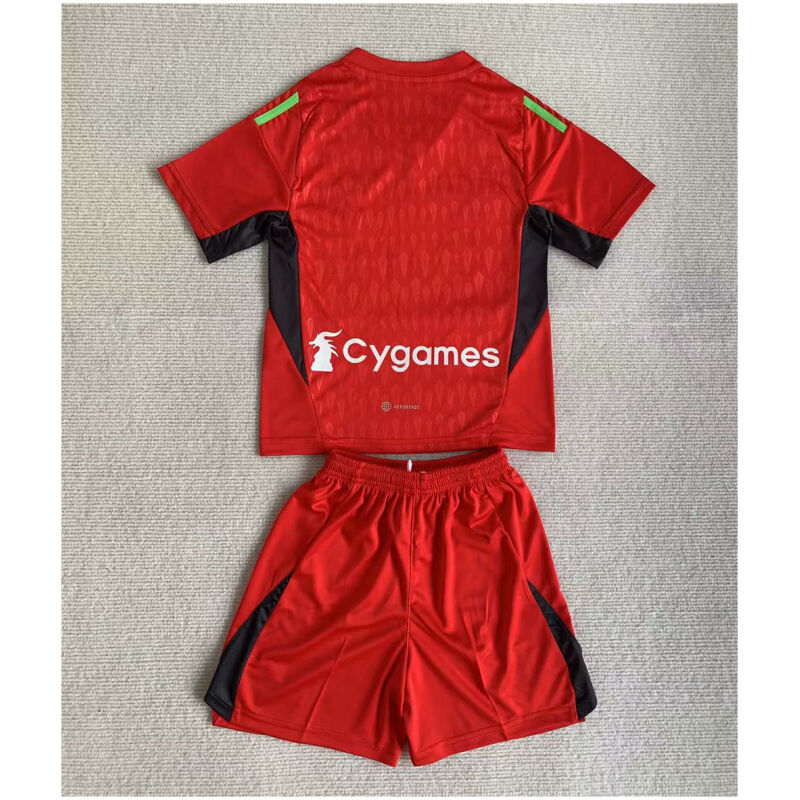 Kids Juventus Goalkeeper Red Jersey 2023/24