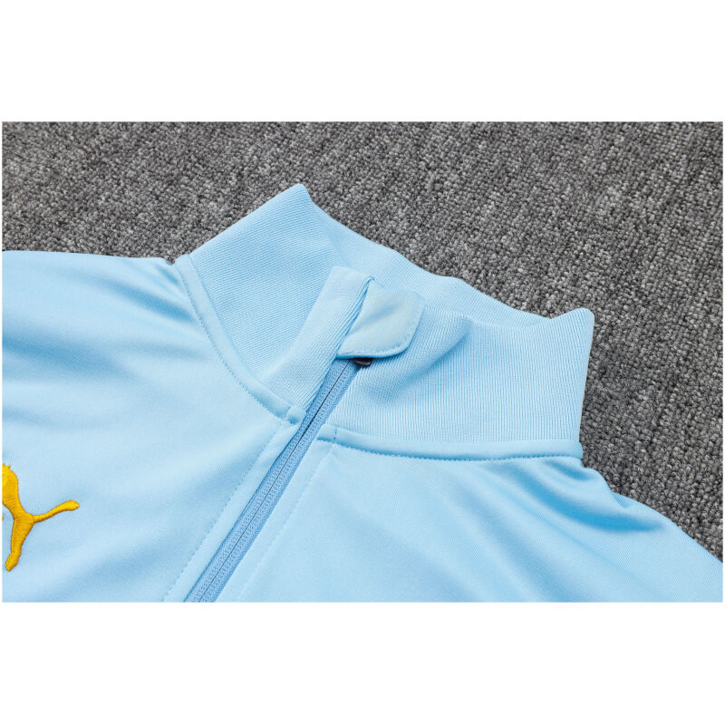 Mens Manchester City Jacket + Pants Training Suit Blue 2023/24
