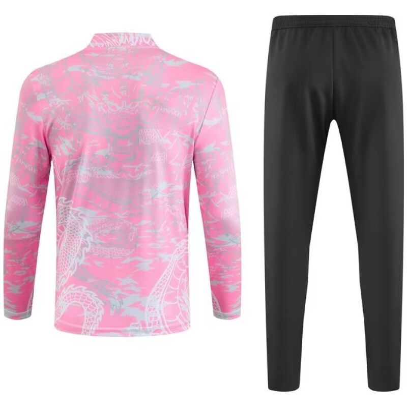 Mens Real Madrid Training Suit Pink Dragon 2023/24
