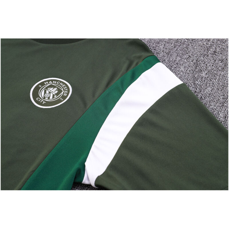 Mens Manchester City Short Training Jersey Dark Green 2023/24