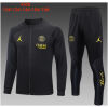 Kids PSG x Jordans Jacket + Pants Training Suit Black 2023/24