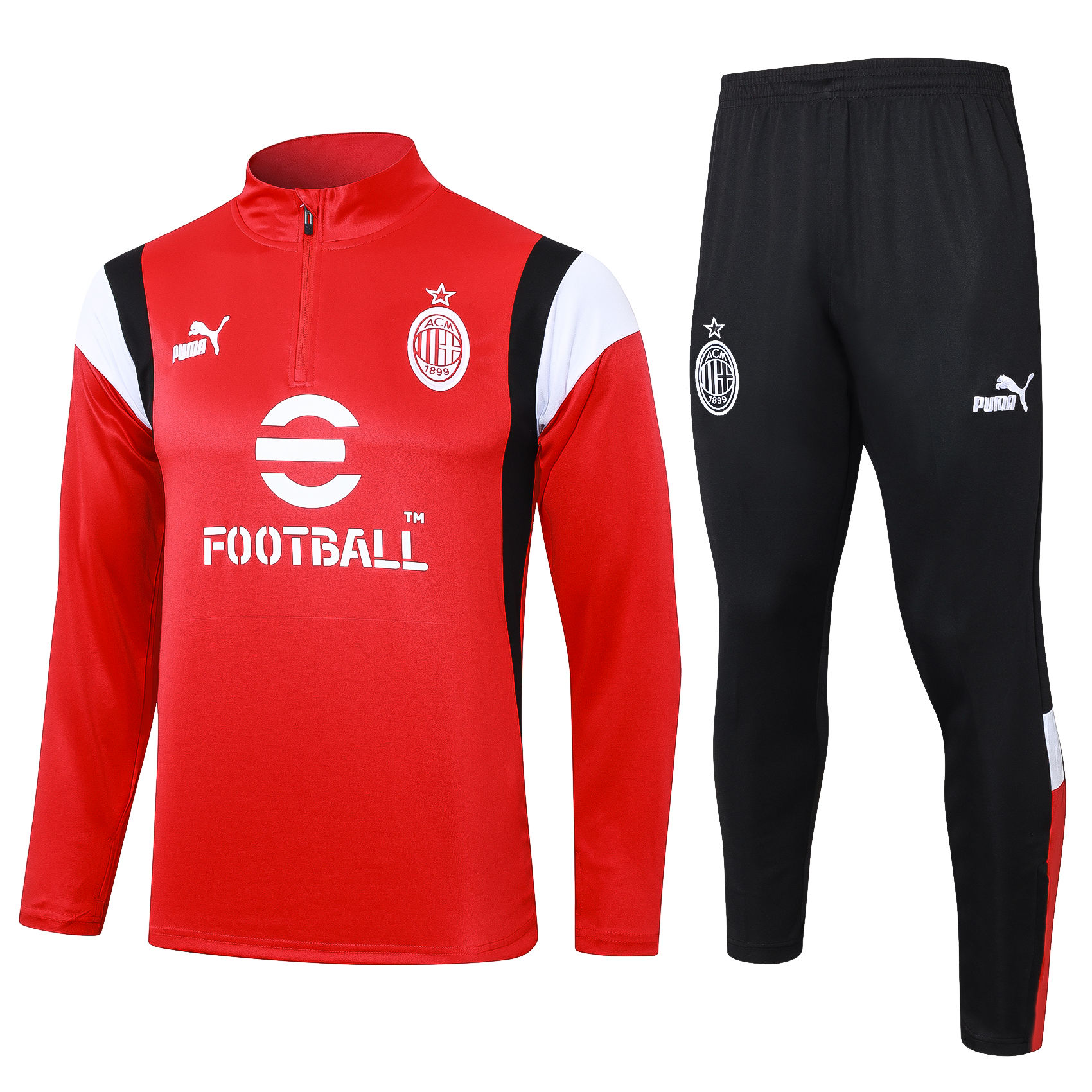 Mens AC Milan Training Suit Red 2023/24