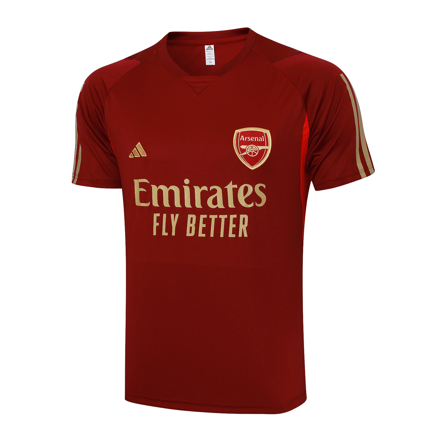 Mens Arsenal Short Training Jersey Wine 2023/24
