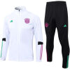 Mens Bayern Munich Jacket + Pants Training Suit White 2023/24