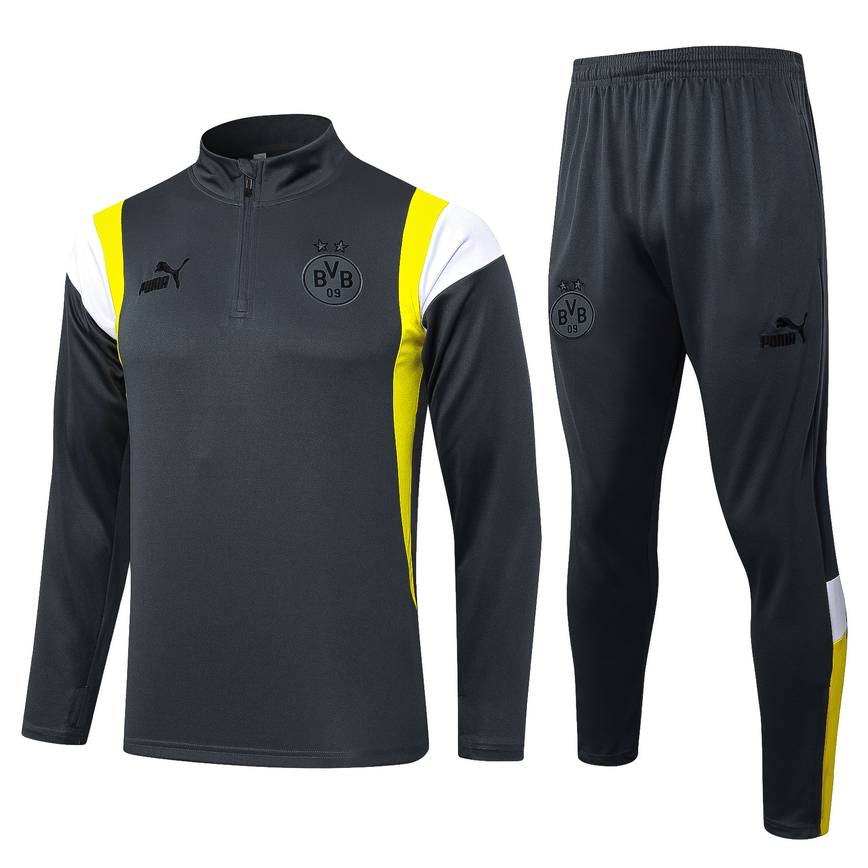 Mens Borussia Dortmund Training Suit Grey 2023/24
