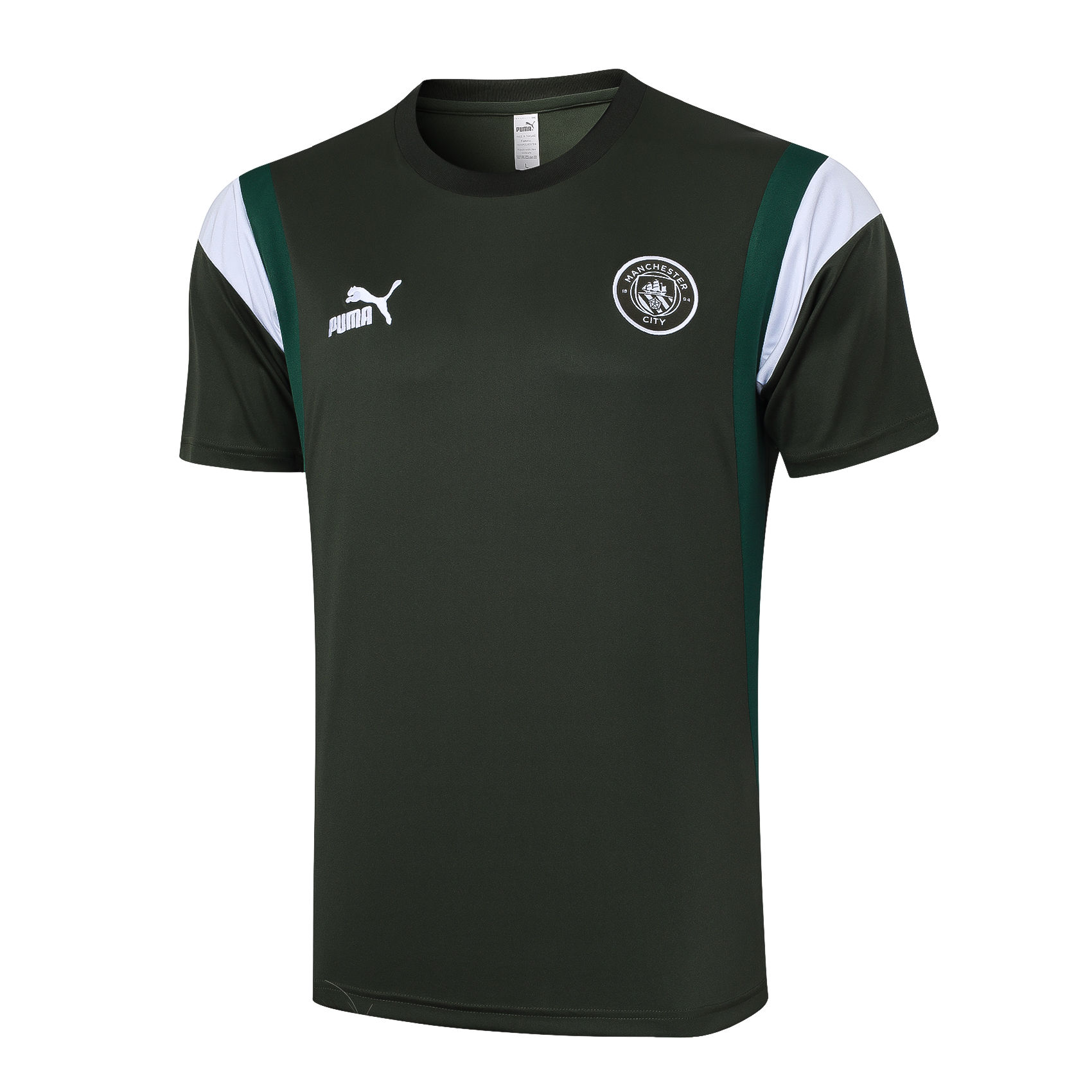 Mens Manchester City Short Training Jersey Dark Green 2023/24