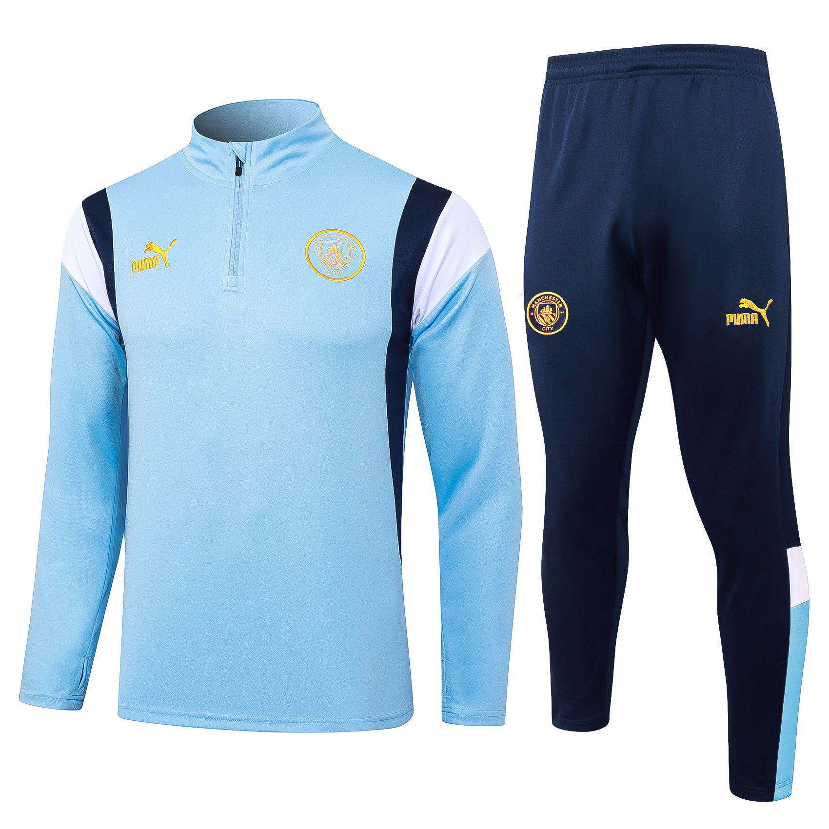 Mens Manchester City Training Suit Blue 2023/24