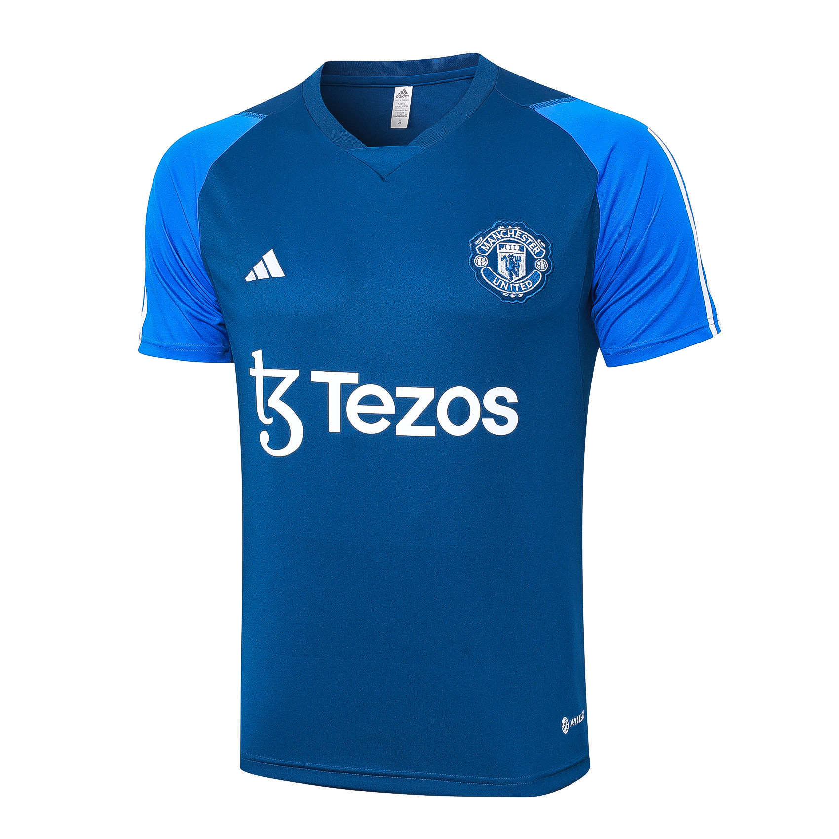 Mens Manchester United Short Training Jersey Blue 2023/24