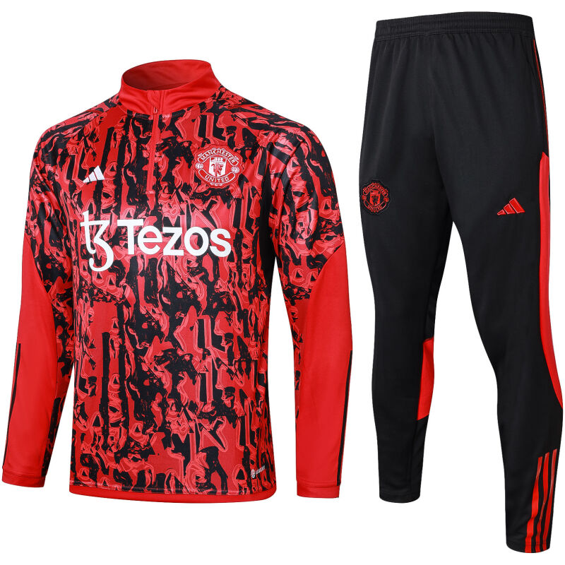 Mens Manchester United Training Suit Red 2023/24